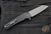 Protech Malibu Flipper- Black Handle with a Reverse Tanto DLC Black Blade- Tritium Button Inlay 5203-OPERATOR