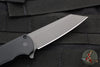 Protech Malibu Flipper- Black Handle with a Reverse Tanto DLC Black Blade- Tritium Button Inlay 5203-OPERATOR