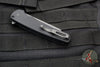 Protech Malibu Flipper- Black Handle with a Reverse Tanto DLC Black Blade- Tritium Button Inlay 5203-OPERATOR