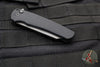 Protech Malibu Flipper- Black Handle with a Reverse Tanto DLC Black Blade- Tritium Button Inlay 5203-OPERATOR