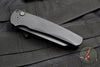 Protech Malibu Flipper Black Handle with a Reverse Tanto DLC Black Blade 5203