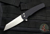 Protech Malibu Flipper Black Textured Handle with a Reverse Tanto Stonewash Blade 5205