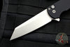 Protech Malibu Flipper Black Textured Handle with a Reverse Tanto Stonewash Blade 5205