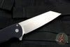 Protech Malibu Flipper Black Textured Handle with a Reverse Tanto Stonewash Blade 5205