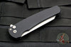 Protech Malibu Flipper Black Textured Handle with a Reverse Tanto Stonewash Blade 5205