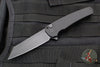 Protech Malibu Flipper- Reverse Tanto- Black Textured Handle- Black DLC Plain Edge 5206