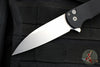 Protech Malibu Flipper- Wharncliffe Blade- Textured Black Handle- Stonewash Magnacut Steel Blade 5305