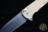 Protech Malibu Flipper- Wharncliffe Blade- Textured Bronze Aluminum Handle- Stonewash Magnacut Steel Blade 5311