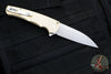 Protech Malibu Flipper- Wharncliffe Blade- Textured Bronze Aluminum Handle- Stonewash Magnacut Steel Blade 5311