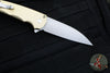 Protech Malibu Flipper- Wharncliffe Blade- Textured Bronze Aluminum Handle- Stonewash Magnacut Steel Blade 5311