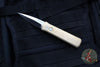 Protech- Godson Out The Side Auto (OTS)- Stonewashed Bronze Aluminum Handle- Satin Blade- MOP Inlaid Button 7110