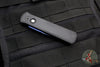 Protech Godson Out The Side Auto (OTS)- Black Handle- Sapphire Blue Blade 721-SB