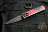Protech Godson Out The Side Auto (OTS)- Special Venom Red Black Handle- Black DLC Blade Blade 721-Venom Red