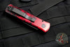 Protech Godson Out The Side Auto (OTS)- Special Venom Red Black Handle- Black DLC Blade Blade 721-Venom Red