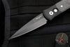Protech Godson Out The Side Auto (OTS)- Black Handle With Fat Carbon Dark Matter Blue Inlays- Black Blade 7FC31