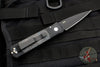 Protech Godson Out The Side Auto (OTS)- Black Handle With Fat Carbon Dark Matter Blue Inlays- Black Blade 7FC31