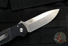 Protech Auto Terzuola ATCF Out The Side (OTS) Auto Knife- Black Handle with CF Inlays- Stonewash Magnacut Steel Blade BT2704