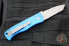 Protech Emerson CQC7 Tanto Out The Side Auto (OTS)- Blue Handle- Bead Blast Blade E7T01-BLUE