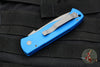 Protech Emerson CQC7 Tanto Out The Side Auto (OTS)- Blue Handle- Bead Blast Blade E7T01-BLUE