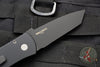 Protech Emerson CQC7 Tanto Out The Side Auto (OTS) Black Handle Black Blade E7T03