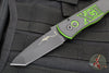 Protech USN Show 2022 Emerson CQC7- Tanto Edge- Out The Side Auto (OTS)- Green/Black G-10 With Black Blade