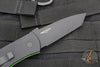 Protech USN Show 2022 Emerson CQC7- Tanto Edge- Out The Side Auto (OTS)- Green/Black G-10 With Black Blade