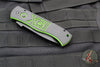 Protech USN Show 2022 Emerson CQC7- Tanto Edge- Out The Side Auto (OTS)- Green/Black G-10 With Black Blade