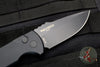 LEFT HAND VERSION! Protech Les George SBR Short Bladed Rockeye Out The Side (OTS) Smooth Black Handle with Black Blade LG403-LH SBR