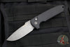 Protech Les George Rockeye Out The Side (OTS) Auto- Black Handle- Acid Wash Blade LG311