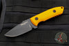 Protech Les George SBR Short Bladed Rockeye Fixed Blade- Orange G-10 Handle- Satin Blade LG511-Orange