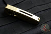 Protech Runt Special Aluminum Bronze Smooth Body DLC Black Wharncliffe Blade Out The Side (OTS) Auto Knife R5112