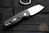 Protech Runt Black Handle Stonewash Reverse Tanto Blade Out The Side (OTS) Auto Knife R5201