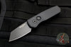 Protech Runt- Black Handle- DLC Black Reverse Tanto Blade Out The Side (OTS) Auto Knife R5203