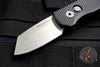 Protech Runt Out The Side (OTS) Auto Knife- Reverse Tanto- Black Textured Handle- Stonewash Blade R5205