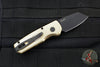 Protech Runt Out The Side (OTS) Auto Knife- Special Aluminum Bronze- Dragonscale Handle- DLC Black Reverse Tanto Blade R5241