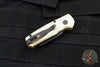 Protech Runt Out The Side (OTS) Auto Knife- Special Aluminum Bronze- Dragonscale Handle- DLC Black Reverse Tanto Blade R5241