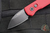 Protech Runt OTS Auto Knife- Wharncliffe- Red Handle- Black DLC Finished Magnacut Steel Blade  R5303-RED