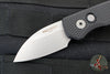 Protech Runt OTS Auto Knife- Wharncliffe- Black Textured Handle- Stonewash Magnacut Steel Blade  R5305