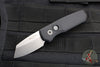 Protech Runt 5 OTS Auto Knife- Reverse Tanto- Black Handle- Stonewash Magnacut Steel Blade  R5401