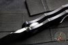 Protech Tactical Response 5- Custom- Black Handle- Mike Irie Mirror Polished Compound Ground Blade- Abalone Inlaid Button T5450