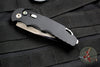 Protech Tactical Response 5- Custom- Black Handle- Mike Irie Mirror Polished Compound Ground Blade- Abalone Inlaid Button T5450