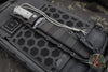 Chris Reeve Green Beret Fixed Blade- Black Canvas Micarta Handle- Black Plain Edge Magnacut Steel Blade GB7-1000