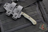 RMJ Tactical- Sparrow small EDC Knife- Dirty Olive G-10 Handle Nitro-V