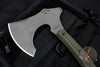 RMJ Berserker- Tungsten Finished- Dirty Olive G-10 Handle