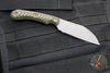 RMJ Coho- Small EDC Knife- Tungsten Gray- Dirty Olive G-10 Handle