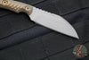 RMJ Coho- Small EDC Knife- Tungsten Gray- Hyena Brown G-10 Handle