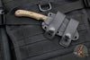 RMJ Coho- Small EDC Knife- Tungsten Gray- Hyena Brown G-10 Handle