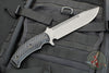 RMJ Tactical Combat Africa Fixed Blade Knife- Tungsten Finish- Black G-10 Handle
