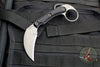 RMJ Korbin Karambit Fixed Blade EDC Knife- Black G-10 Handle