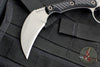 RMJ Korbin Karambit Fixed Blade EDC Knife- Black G-10 Handle